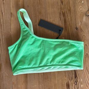 TRIANGL TOP ONLY MELROSE LIME SPARKLE NO BAG 💚 NEW WITH TAGS